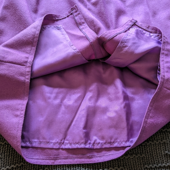 VTG Royal Purple Wool Skirt Sz 4 - Picture 8 of 14